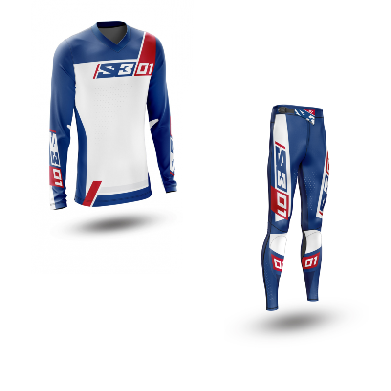 S3 01 COLLECTION BLUE RIDING SET TRIALS SIZE SMALL