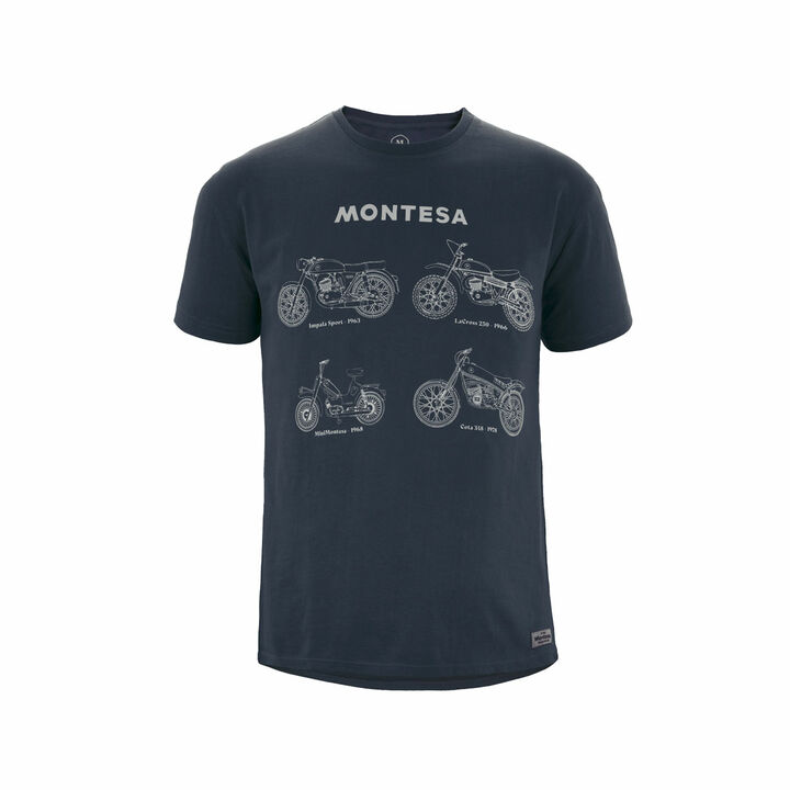 MONTESA T-SHIRT RETRO ALL RANGE BLUE by HEBO