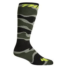 KIDS SOCKS THOR YOUTH CAMO GREEN/ACID