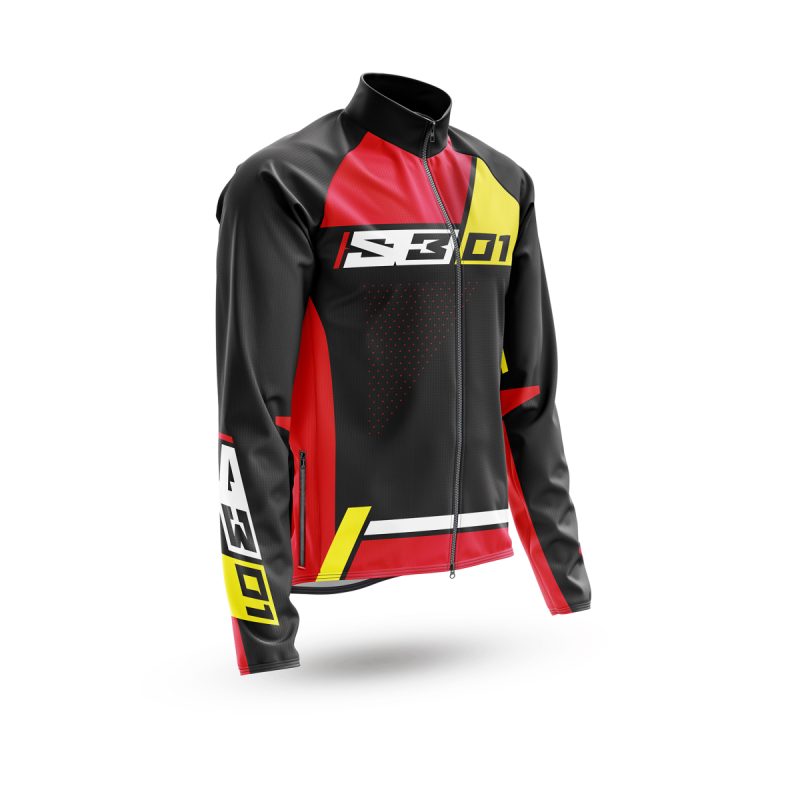 S3 JACKET TRIALS THERMAL BLACK/RED/YELLOW SIZE 3XL