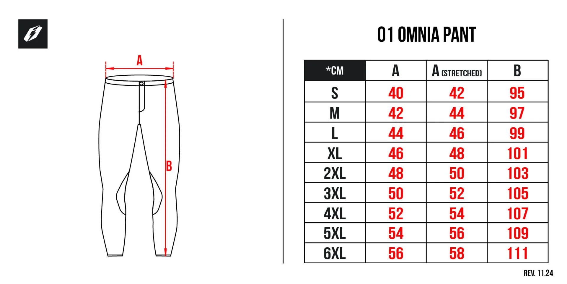 PANTS JITSIE OMNIA SOLID BLACK SIZE 40/3XL - Image 6