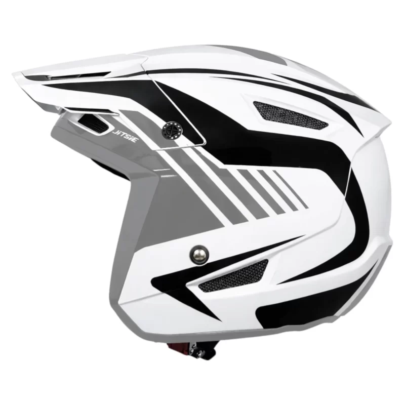 HT1 GETZ POLYCARBONATE WHITE HELMET 2025/26 - Large